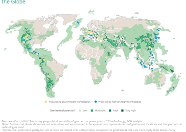 BCG on geothermal map