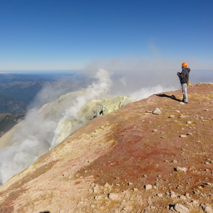 Picture of geological researchers in Chile